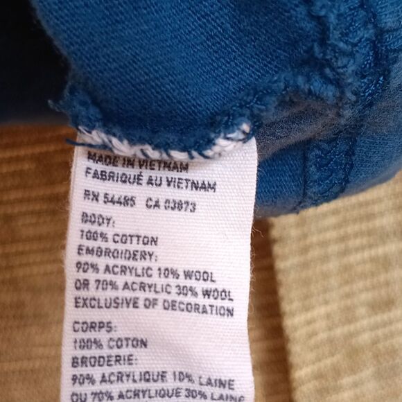 American Eagle Outfitters Teal Athletic Fit Cotton Shirt - Picture 3 of 4